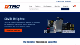 What Trcelectronics.com website looked like in 2020 (3 years ago)
