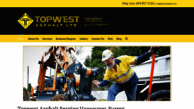 What Topwestasphalt.ca website looked like in 2020 (3 years ago)