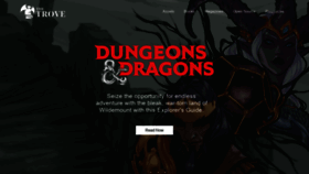 What Thetrove.is website looked like in 2020 (4 years ago)