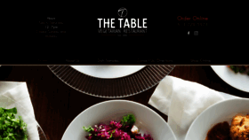 What Thetablerestaurant.com website looked like in 2020 (3 years ago)
