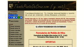 What Tiendapuntodecruz.com website looked like in 2020 (3 years ago)