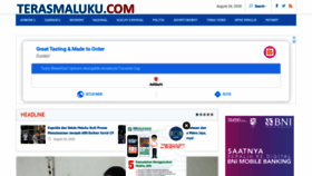 What Terasmaluku.com website looked like in 2020 (3 years ago)