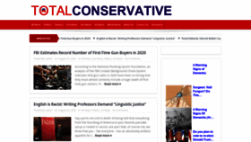 What Totalconservative.com website looked like in 2020 (3 years ago)