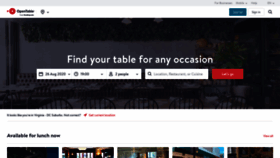 What Toptable.co.uk website looked like in 2020 (5 years ago)