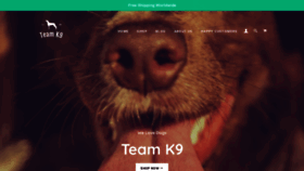 What Teamk9.co website looked like in 2020 (3 years ago)