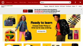 What Target.com website looked like in 2020 (3 years ago)