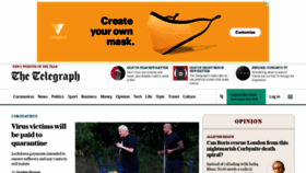 What Telegraph.co.uk website looked like in 2020 (3 years ago)
