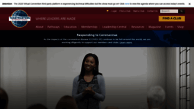 What Toastmasters.org website looked like in 2020 (3 years ago)