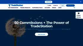 What Tradestation.com website looked like in 2020 (3 years ago)
