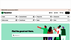 What Tripadvisor.com website looked like in 2020 (3 years ago)