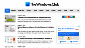 What Thewindowsclub.com website looked like in 2020 (3 years ago)