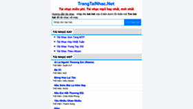 What Trangtainhac.net website looked like in 2020 (3 years ago)