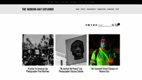 What Themoderndayexplorer.com website looked like in 2020 (3 years ago)