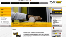 What Topas-gmbh.de website looked like in 2020 (3 years ago)