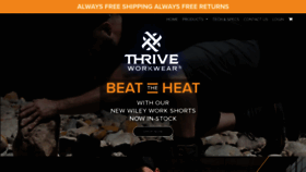 What Thriveworkwear.com website looked like in 2020 (3 years ago)