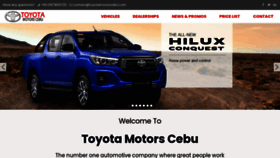 What Toyotamotorscebu.com website looked like in 2020 (3 years ago)