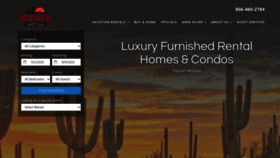 What Tucsonvacationrentals.com website looked like in 2020 (3 years ago)