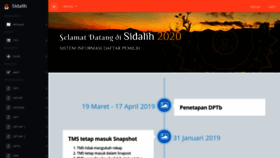 What Tangerangkab.kpu.go.id website looked like in 2020 (3 years ago)