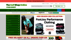 What Thegolfshoponline.co.uk website looked like in 2020 (3 years ago)