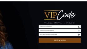 What Thevipcode.com website looked like in 2020 (3 years ago)