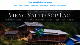 What Theindefinitejourney.com website looked like in 2020 (3 years ago)
