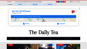 What Thedailytea.com website looked like in 2020 (3 years ago)