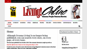 What Texomaliving.com website looked like in 2020 (3 years ago)