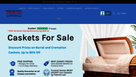 What Trustedcaskets.com website looked like in 2020 (3 years ago)