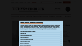 What Tichyseinblick.de website looked like in 2020 (3 years ago)