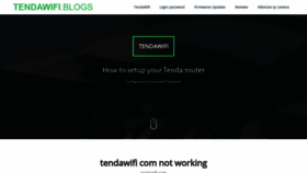 What Tenda-wifi.net website looked like in 2020 (3 years ago)