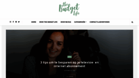 What Thebudgetlife.nl website looked like in 2020 (3 years ago)