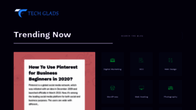 What Techglads.com website looked like in 2020 (3 years ago)