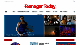 What Theteenagertoday.com website looked like in 2020 (3 years ago)