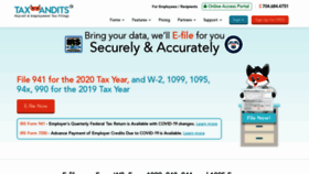 What Taxbandits.com website looked like in 2020 (4 years ago)