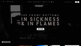 What Thefrontbottoms.com website looked like in 2020 (3 years ago)