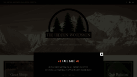 What Thehiddenwoodsmen.com website looked like in 2020 (3 years ago)