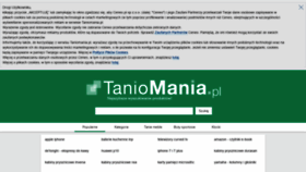 What Taniomania.pl website looked like in 2020 (3 years ago)