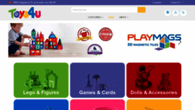 What Toys4u.com website looked like in 2020 (3 years ago)