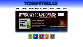 What Tcomputers.ca website looked like in 2020 (4 years ago)