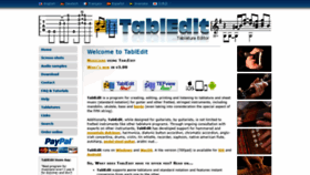 What Tabledit.com website looked like in 2020 (3 years ago)
