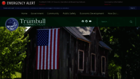 What Trumbull-ct.gov website looked like in 2020 (3 years ago)