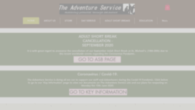 What Theadventureservice.com website looked like in 2020 (3 years ago)