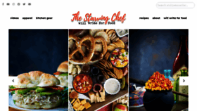 What Thestarvingchefblog.com website looked like in 2020 (3 years ago)