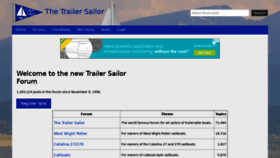 What Trailersailor.com website looked like in 2020 (3 years ago)