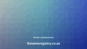 What Thewineregistry.co.za website looked like in 2020 (3 years ago)