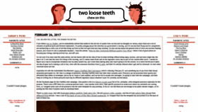 What Twolooseteeth.com website looked like in 2020 (3 years ago)