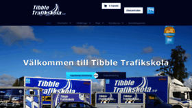 What Tibbletrafikskola.se website looked like in 2020 (3 years ago)