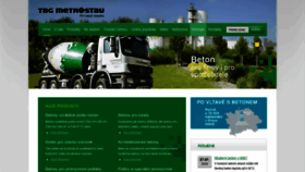 What Tbg-metrostav.cz website looked like in 2020 (3 years ago)