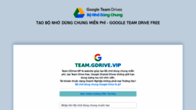 What Team.gdrive.vip website looked like in 2020 (3 years ago)