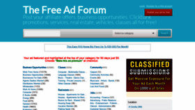 What Thefreeadforum.com website looked like in 2020 (3 years ago)
